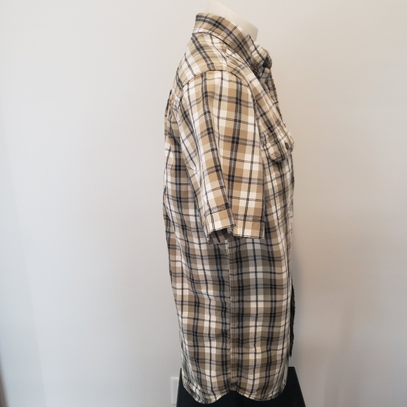 Carhartt Mens Loose Fit Midweight  Short Sleeve Outdoor Plaid Utility Work Shirt - Picture 7 of 10